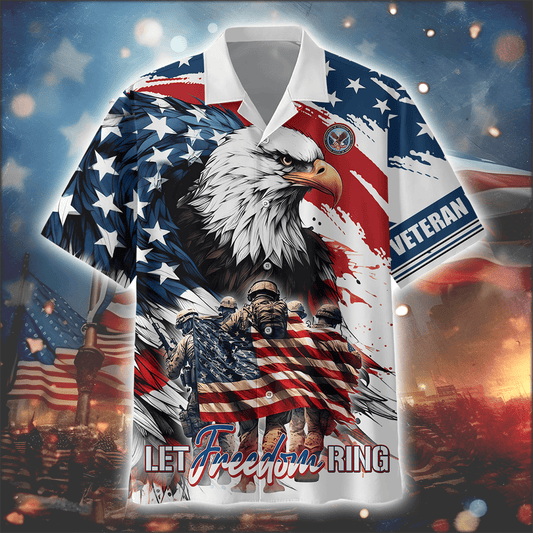 Apparel, Independence Day, Let Freedom Ring - US Veterans Shirts , Gifts for veterans