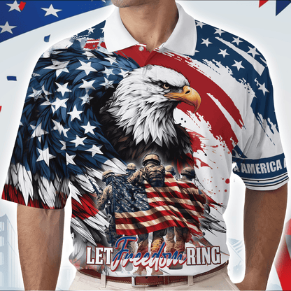 Apparel, Independence Day, Let Freedom Ring - US Veterans Shirts, easychoo.com
