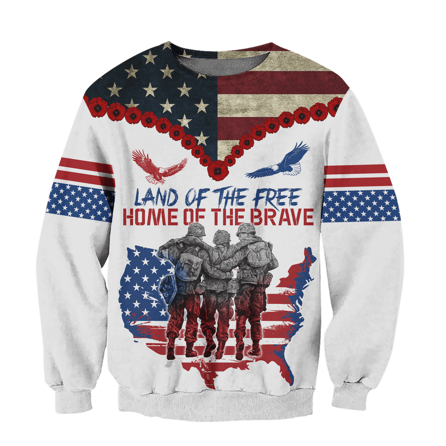 Independence Day, Land Of The Free - US Veterans Shirts , Gifts for veterans