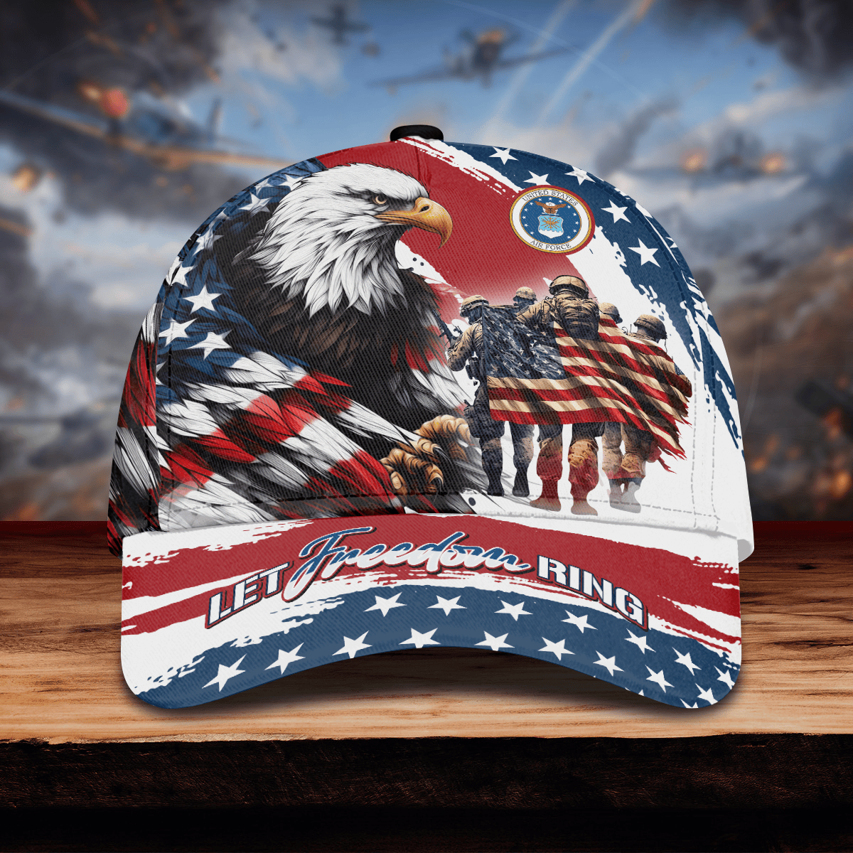 Apparel, Independence Day, Let Freedom Ring - US Veterans Cap , Gifts for veterans