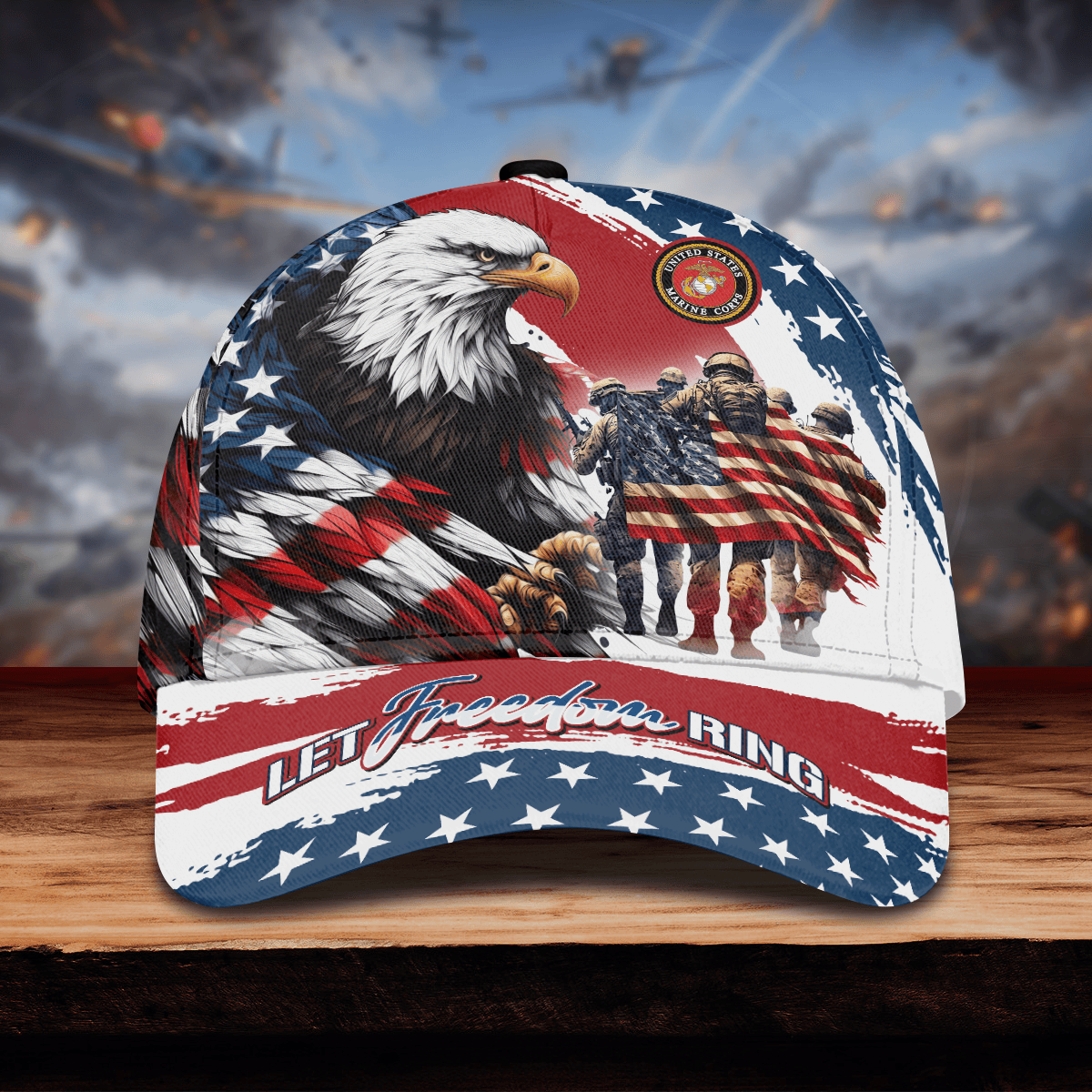 Apparel, Independence Day, Let Freedom Ring - US Veterans Cap , Gifts for veterans