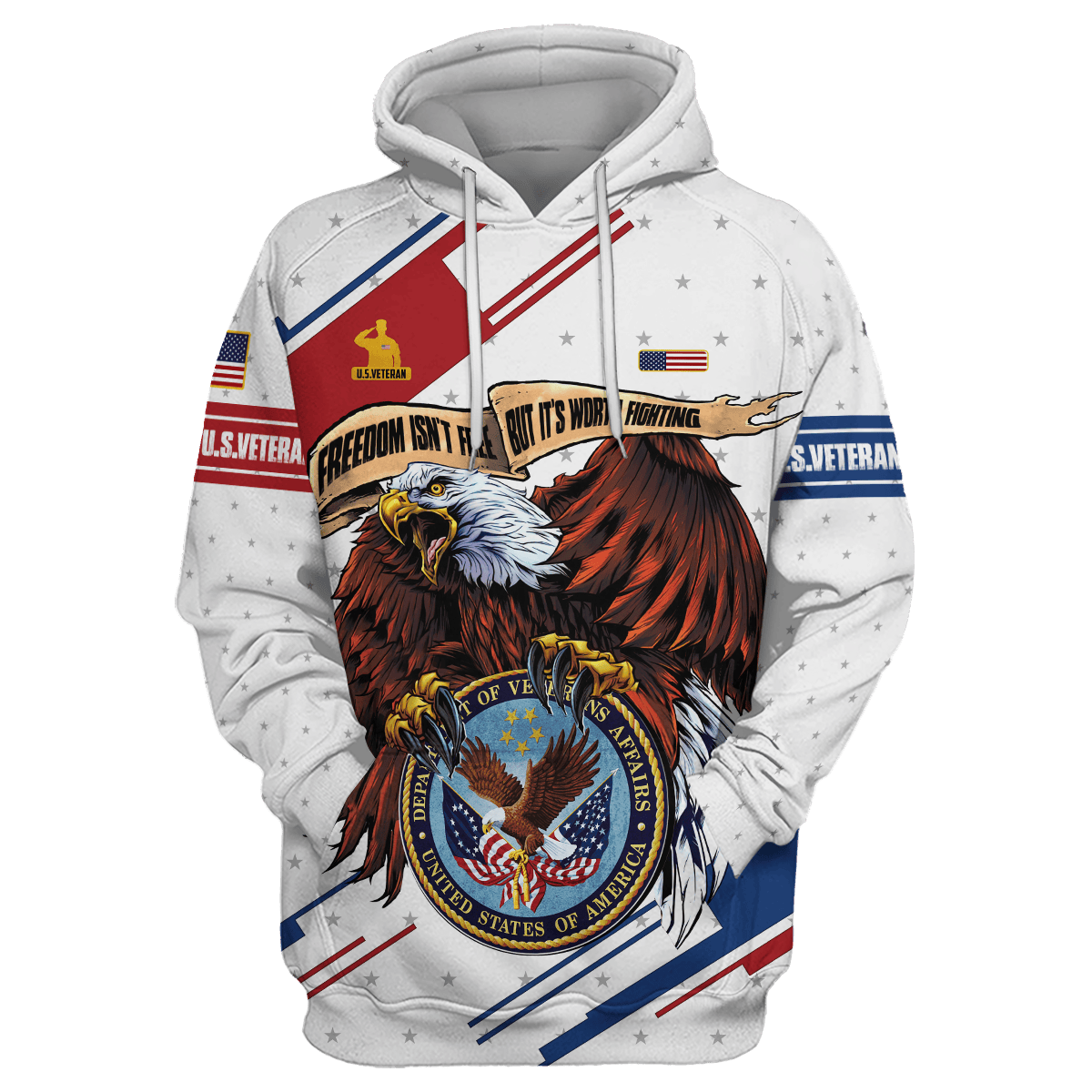 Eagle Flying Logo - U.S Veterans Shirts 2024 , Gifts for veterans