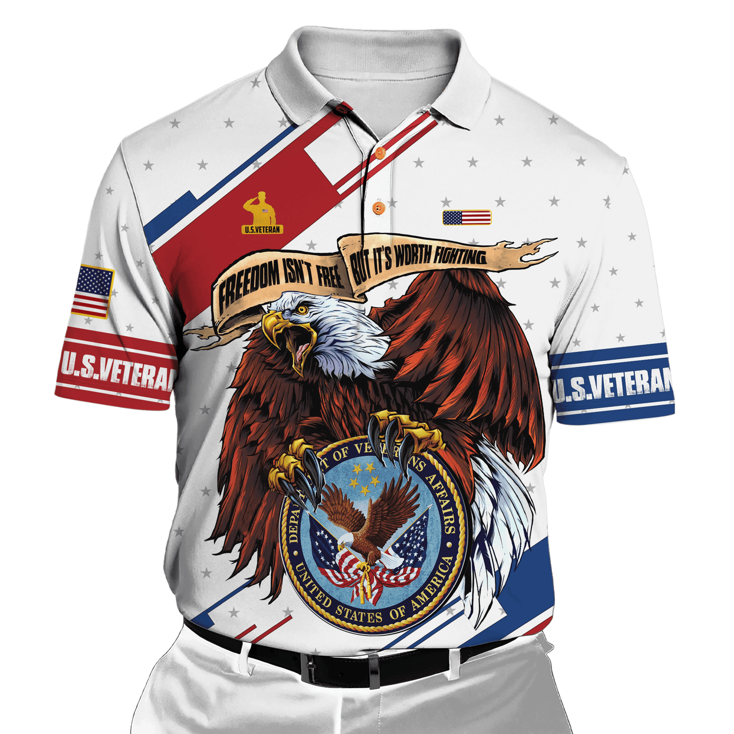 Eagle Flying Logo - U.S Veterans Shirts 2024 , Gifts for veterans