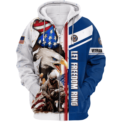 INDEPENDENCE DAY, LET FREEDOM RING , U.S VETERAN SHIRT , Gifts for veterans