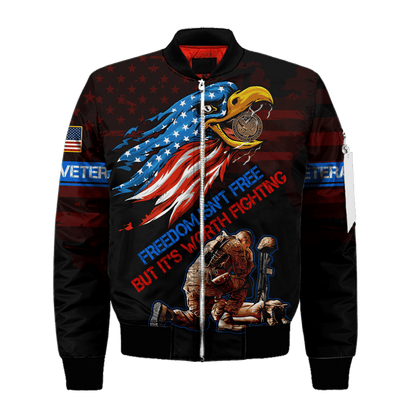 Freedom Isn't Free, But It's Worth Fighting - U.S Veteran Shirt , Gifts for veterans