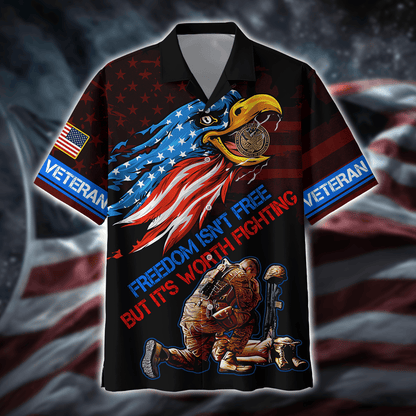 Freedom Isn't Free, But It's Worth Fighting - U.S Veteran Shirt , Gifts for veterans