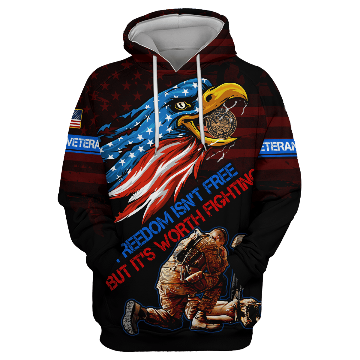 Freedom Isn't Free, But It's Worth Fighting - U.S Veteran Shirt , Gifts for veterans