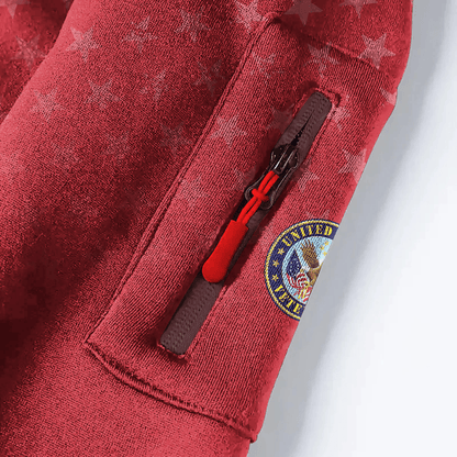 Apparel - Freedom Isn't Free - U.S Veteran Hoodie Half Zipper , Gifts for veterans