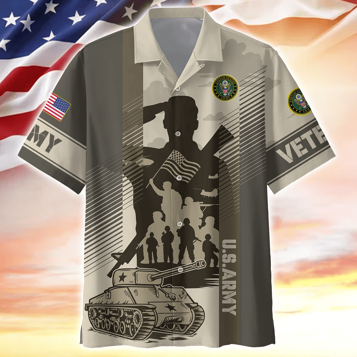 Apparel Veterans - Hawaiian Shirt , Gifts for veterans