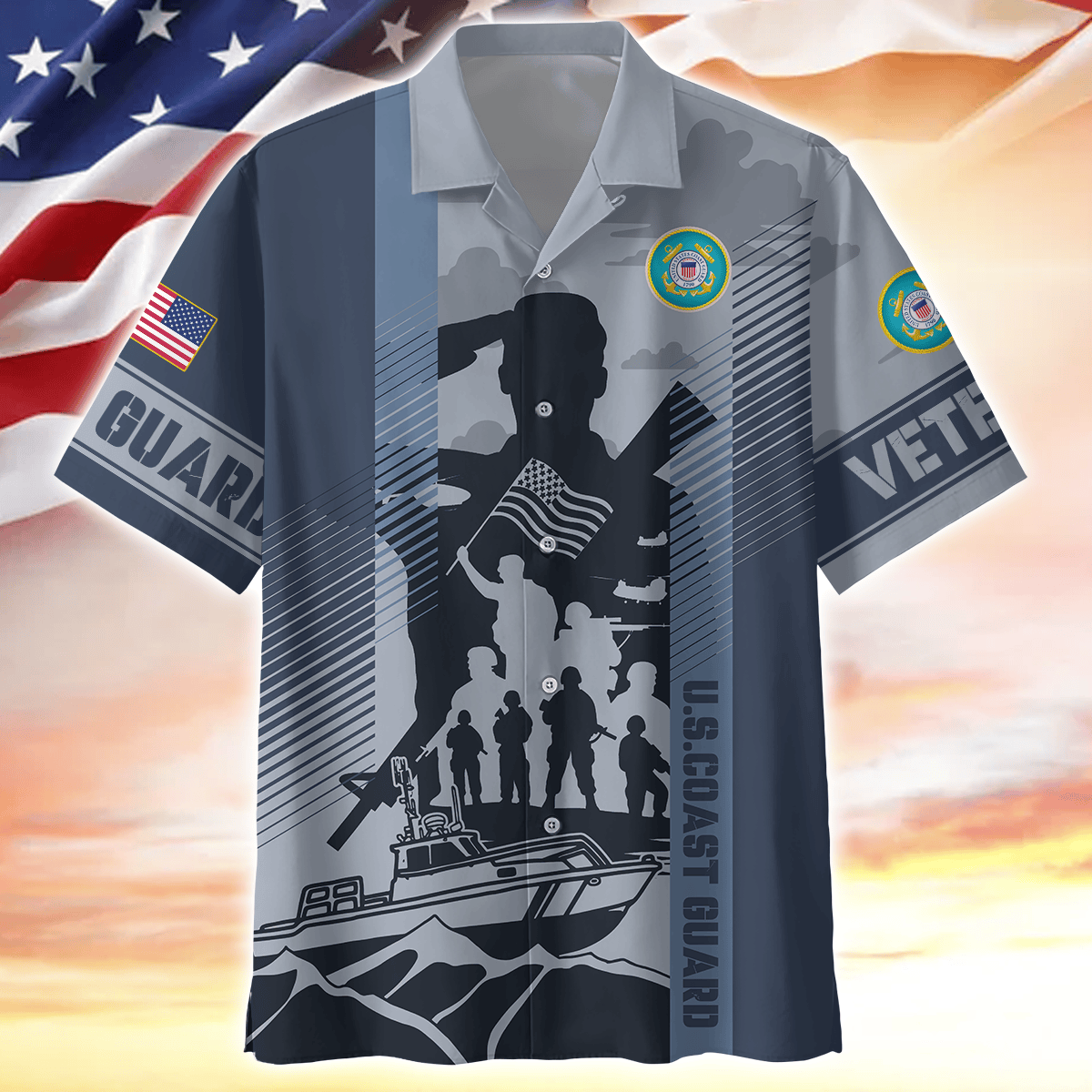 Apparel Veterans - Hawaiian Shirt , Gifts for veterans