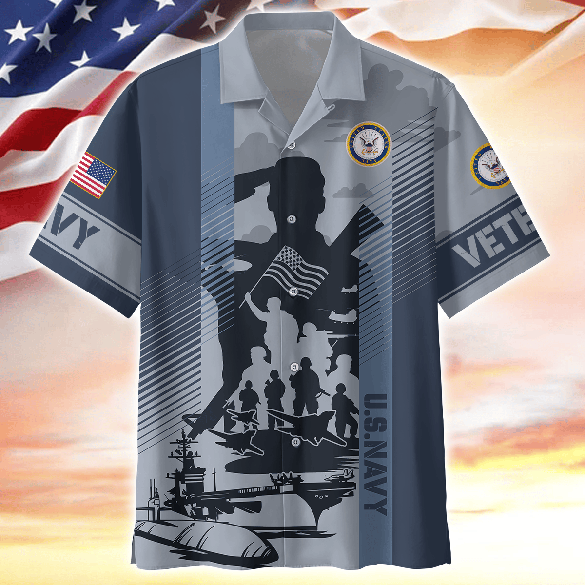 Apparel Veterans - Hawaiian Shirt , Gifts for veterans