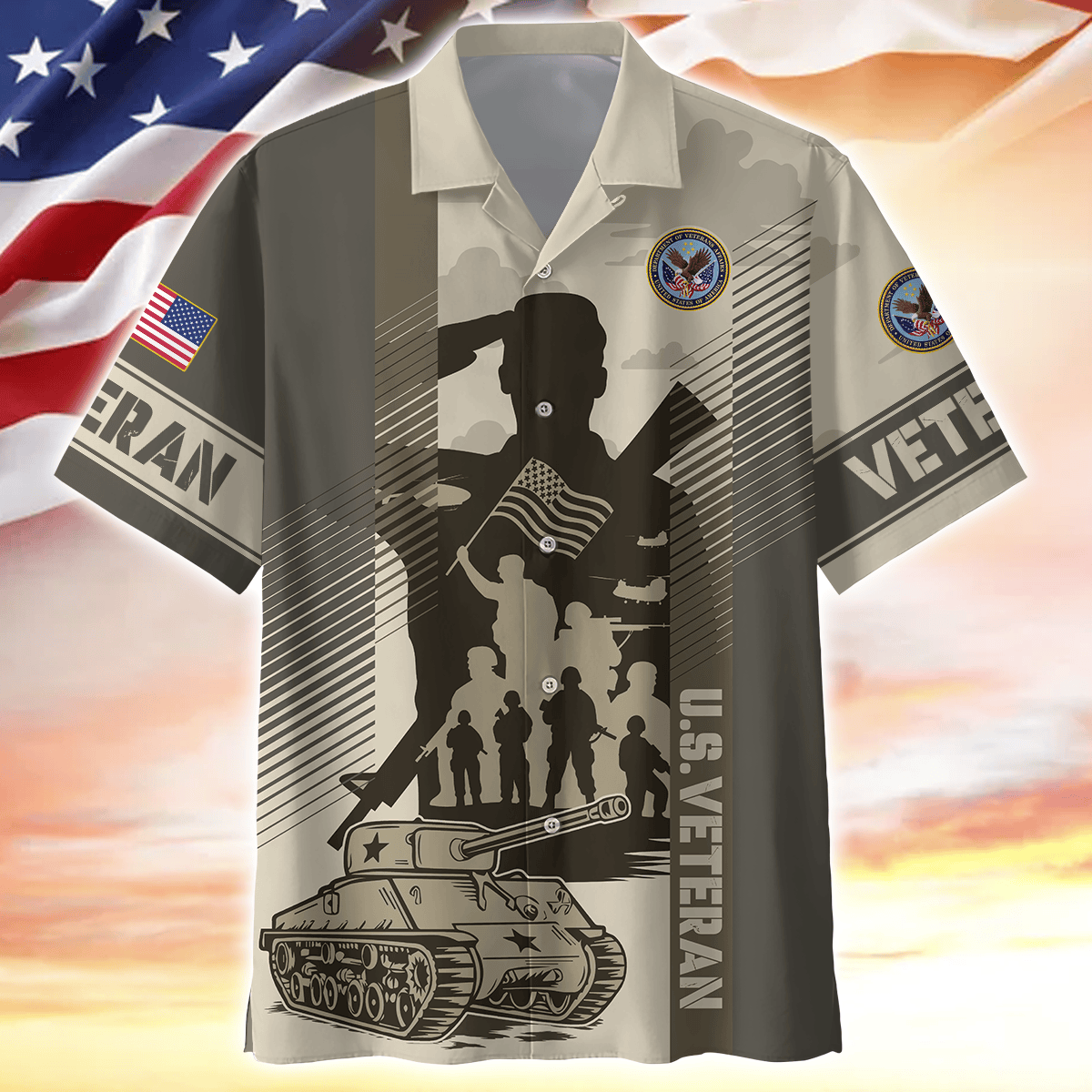 Apparel Veterans - Hawaiian Shirt , Gifts for veterans