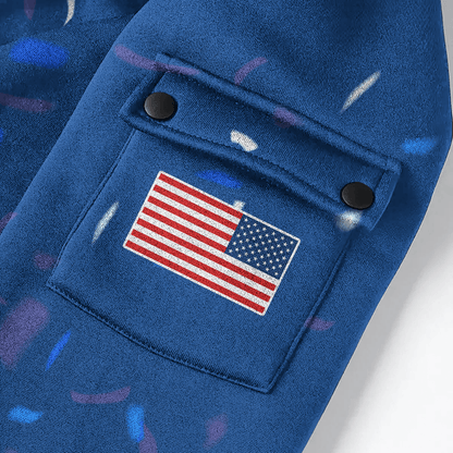 America Let Freedom Ring US Veterans - Hoodie Half Zipper , Gifts for veterans