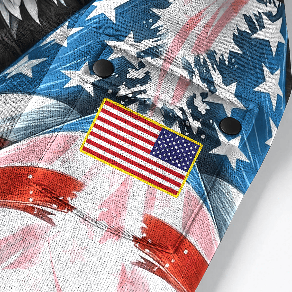 LIBERTY AND JUSTICE FOR ALL - HOODIE HALF ZIPPER , Gifts for veterans