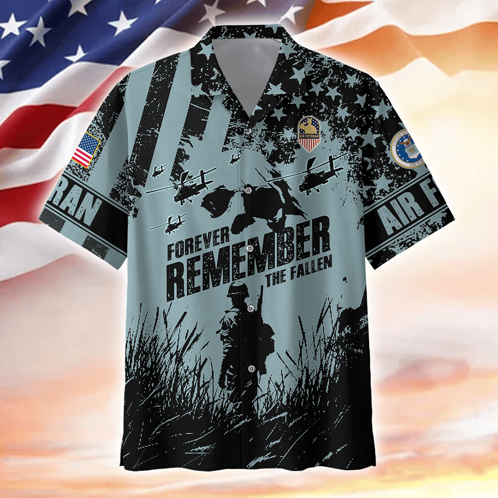 Apparel - Forever Remember The Fallen - Hawaiian Shirt , Gifts for veterans