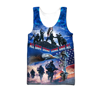 Veterans Shirt- All Gave Some, Some Gave All - All Over Prints , Gifts for veterans