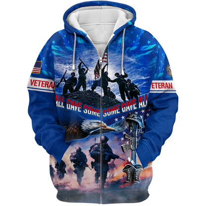 Veterans Shirt- All Gave Some, Some Gave All - All Over Prints , Gifts for veterans