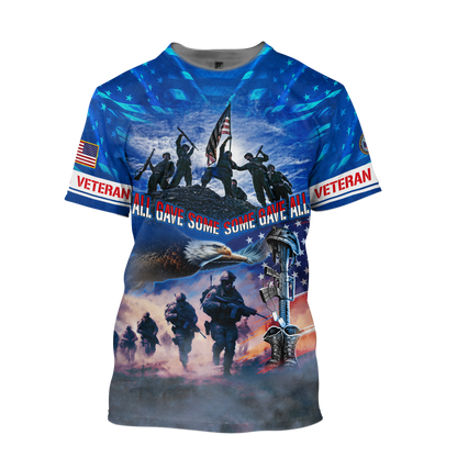 Veterans Shirt- All Gave Some, Some Gave All - All Over Prints , Gifts for veterans