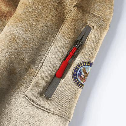 Veterans Shirt Vintage- All Gave Some, Some Gave All - Hoodie Half Zipper , Gifts for veterans