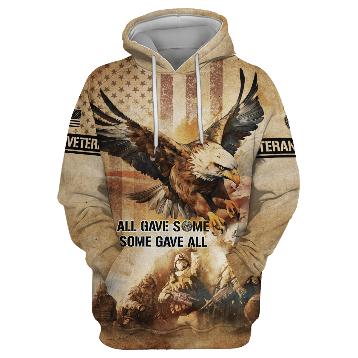 Veterans Shirt Vintage - All Gave Some, Some Gave All - All Over Prints , Gifts for veterans