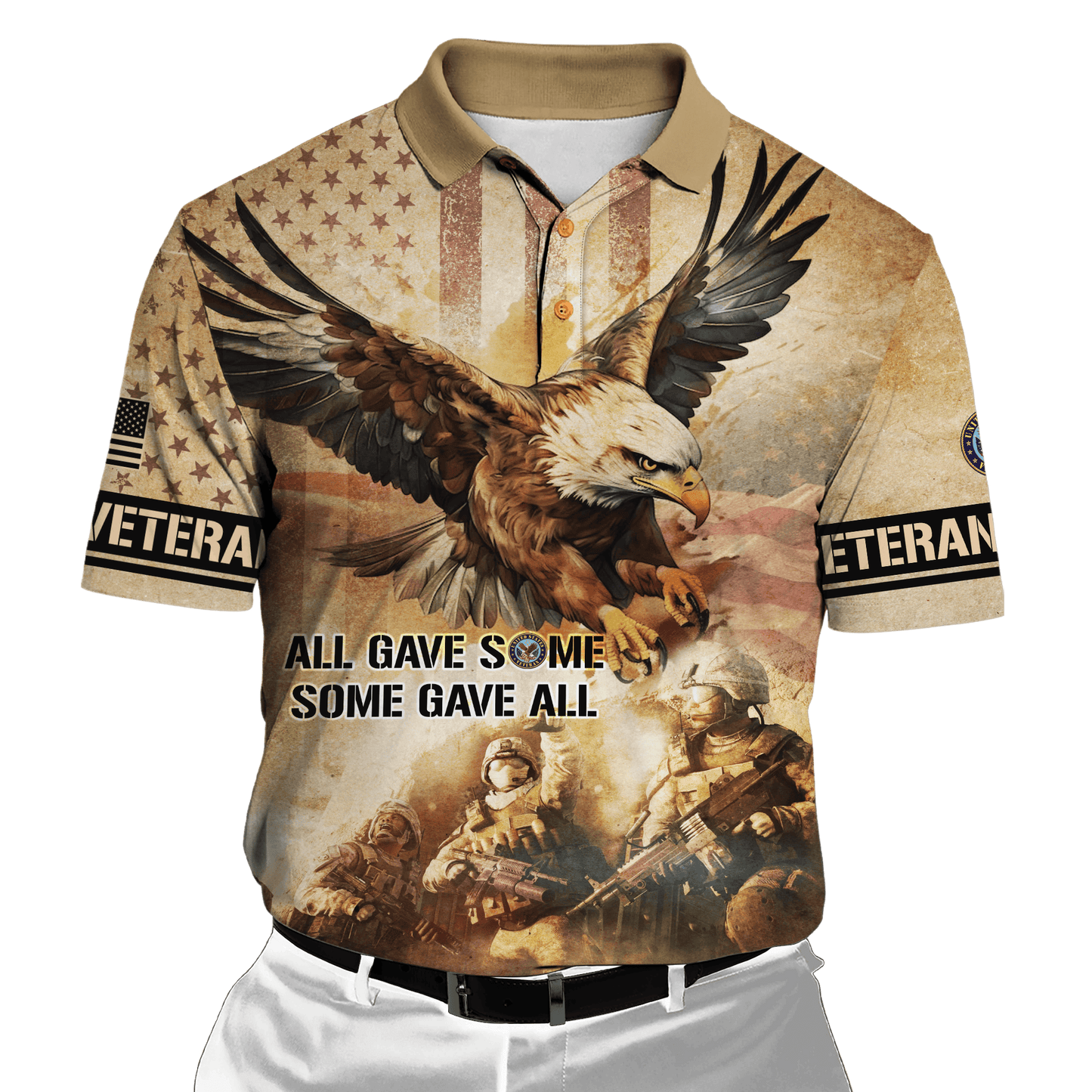 Veterans Shirt Vintage - All Gave Some, Some Gave All - All Over Prints , Gifts for veterans