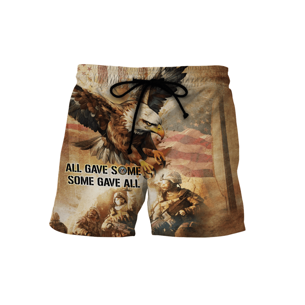 Veterans Shirt Vintage - All Gave Some, Some Gave All - All Over Prints , Gifts for veterans
