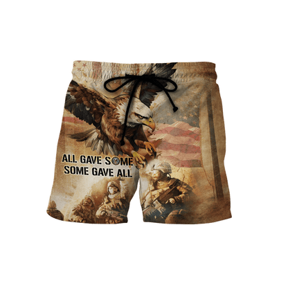 Veterans Shirt Vintage - All Gave Some, Some Gave All - All Over Prints , Gifts for veterans