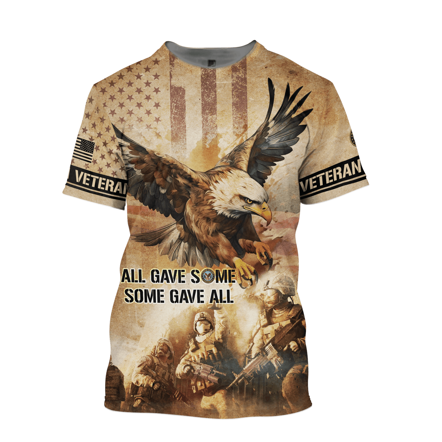 Veterans Shirt Vintage - All Gave Some, Some Gave All - All Over Prints , Gifts for veterans