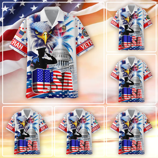 Premium American Pride US Veterans Hawaii Shirt, Gifts For Independence Day, Veterans Day , Gifts for veterans