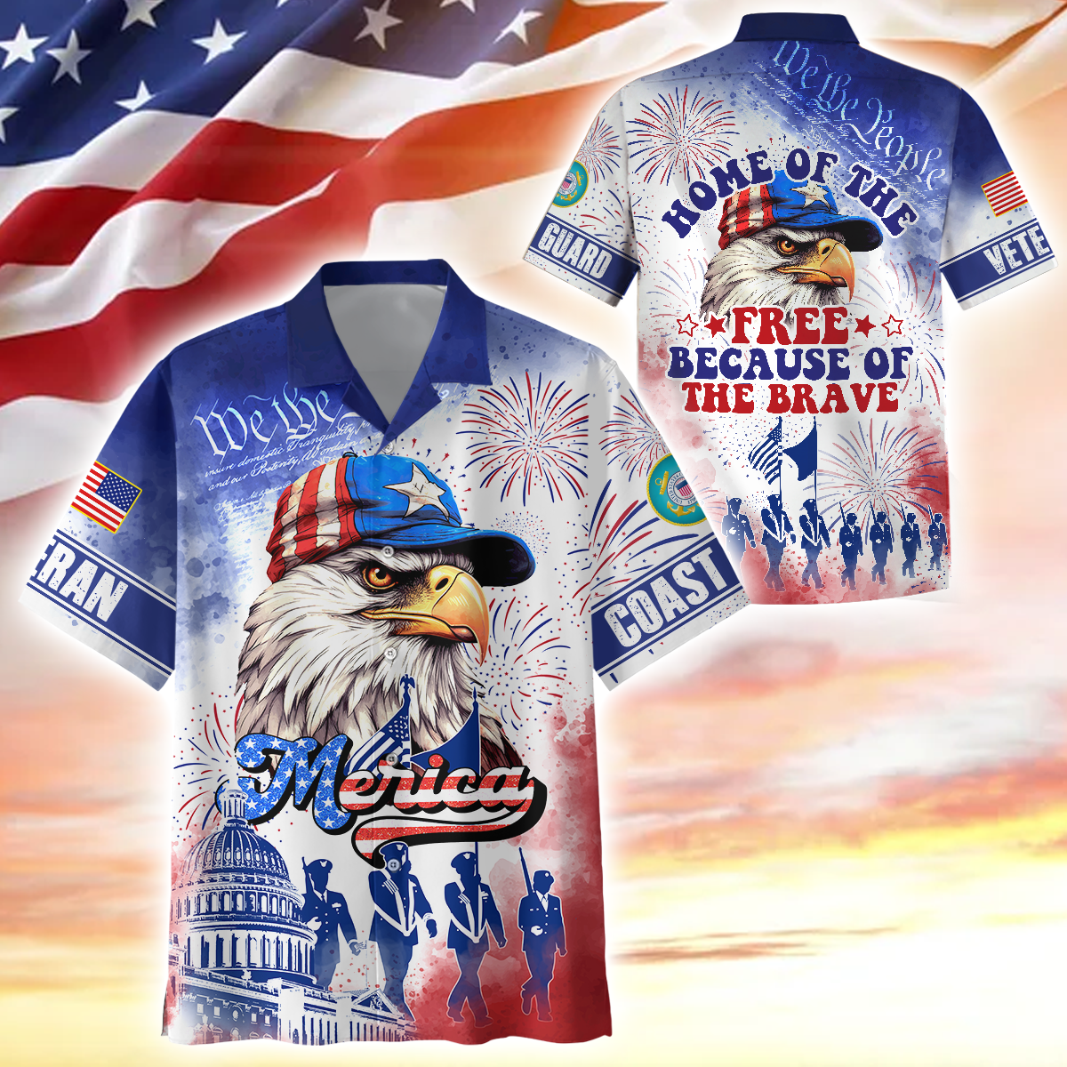 Premium American Pride US Veterans Hawaii Shirt, Gifts For Independence Day, Veterans Day , Gifts for veterans