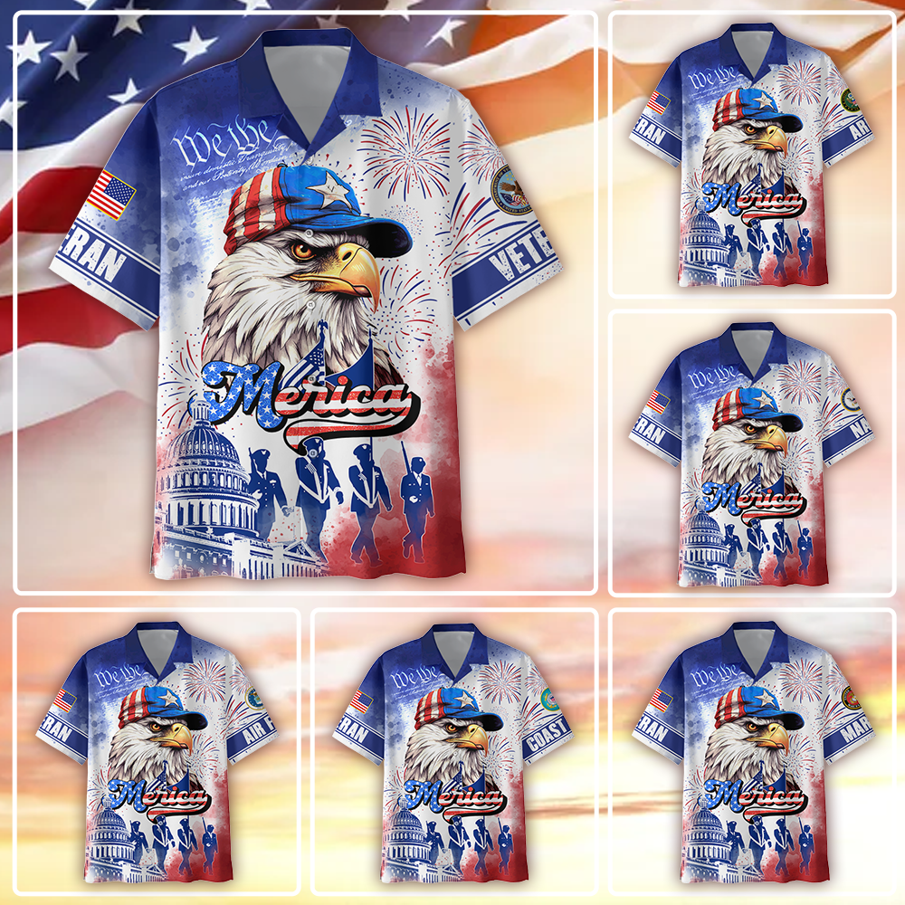 Premium American Pride US Veterans Hawaii Shirt, Gifts For Independence Day, Veterans Day , Gifts for veterans