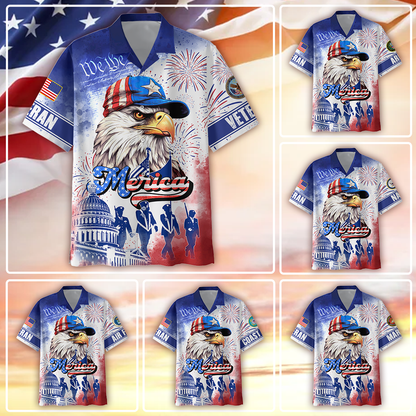 Premium American Pride US Veterans Hawaii Shirt, Gifts For Independence Day, Veterans Day , Gifts for veterans