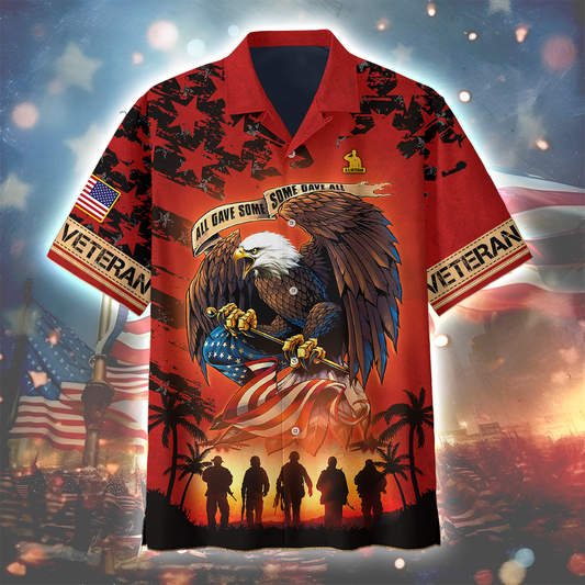 Veterans Shirt - All Gave Some, Some Gave All - All Over Prints , Gifts for veterans