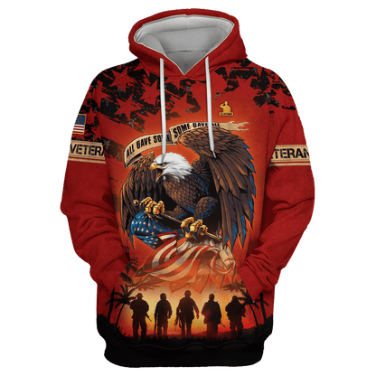 Veterans Shirt - All Gave Some, Some Gave All - All Over Prints , Gifts for veterans
