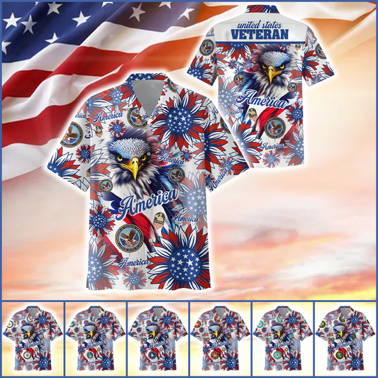 Premium American Pride US Veterans Hawaii Shirt, Gifts For Independence Day, Veterans Day , Gifts for veterans