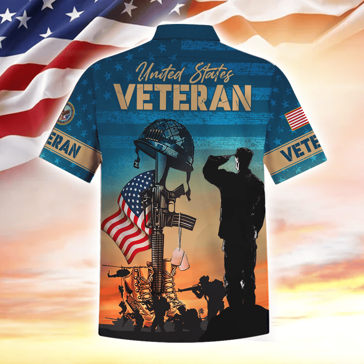 Apparel, All Gave Some Some Gave All, Gifts For Independence Day, Hawaiian Shirt , Gifts for veterans