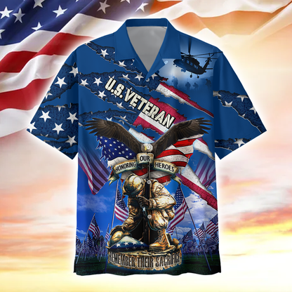 Premium American Pride US Veterans, Gifts For Independence Day, Hawaiian Shirt , Gifts for veterans