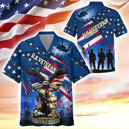 Premium American Pride US Veterans, Gifts For Independence Day, Hawaiian Shirt , Gifts for veterans