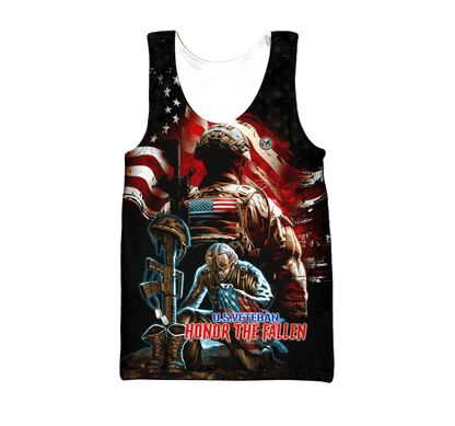 Veterans Shirt - Honor The Fallen - All Over Prints , Gifts for veterans