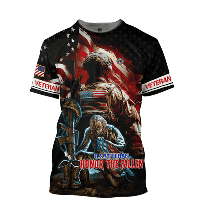 Veterans Shirt - Honor The Fallen - All Over Prints , Gifts for veterans