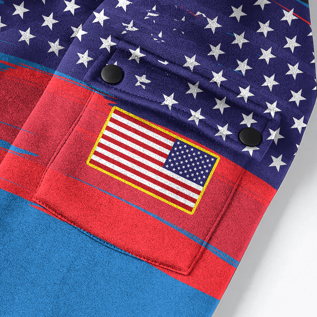 Independence Day - Liberty and Justice For All - Hoodie Half Zipper , Gifts for veterans
