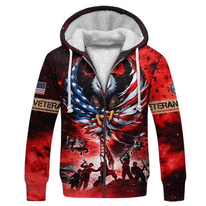 U.S Veteran - Let Freedom Ring - All Over Prints Shirt Galaxy Red , Gifts for veterans