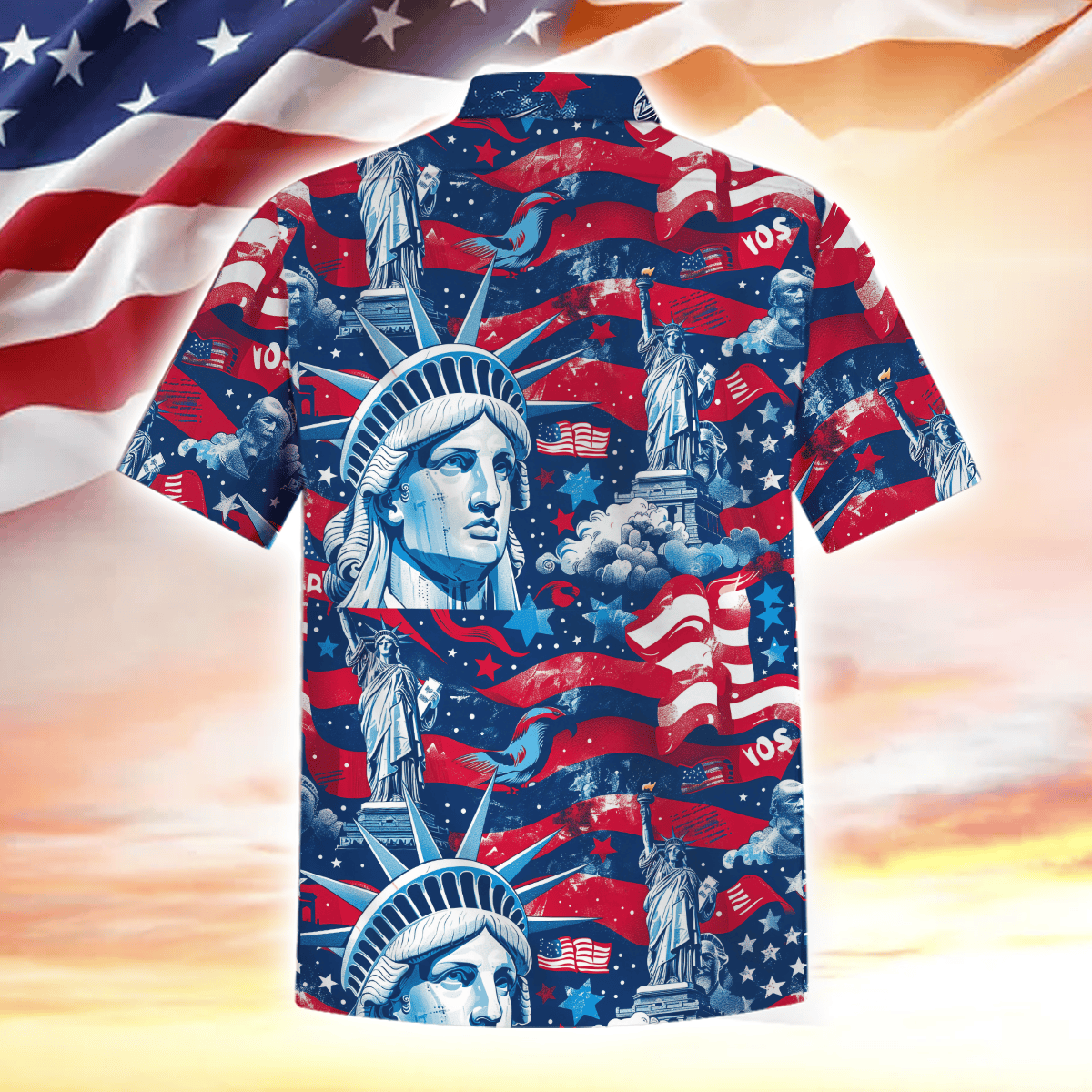 Apparel, Gifts For Independence Day, Hawaiian Shirt , Gifts for veterans, easychoo.com