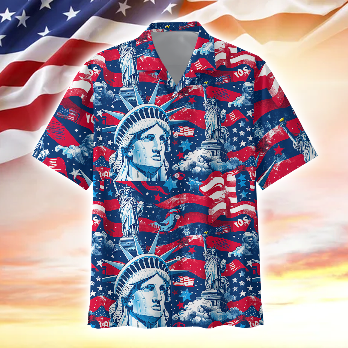 Apparel, Gifts For Independence Day, Hawaiian Shirt , Gifts for veterans, easychoo.com