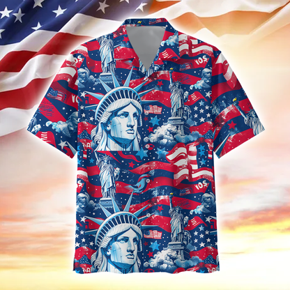Apparel, Gifts For Independence Day, Hawaiian Shirt , Gifts for veterans, easychoo.com