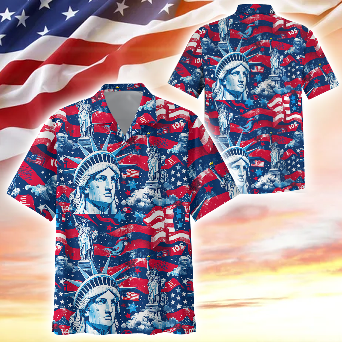 Apparel, Gifts For Independence Day, Hawaiian Shirt , Gifts for veterans, easychoo.com