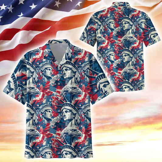 Apparel, Gifts For Independence Day, Hawaiian Shirt , Gifts for veterans, easychoo.com