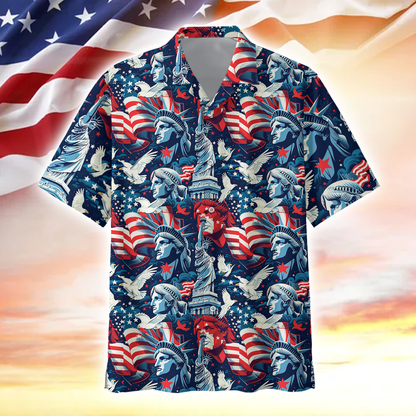 Apparel, Gifts For Independence Day, Hawaiian Shirt , Gifts for veterans, easychoo.com