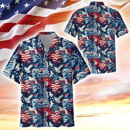 Apparel, Gifts For Independence Day, Hawaiian Shirt , Gifts for veterans, easychoo.com
