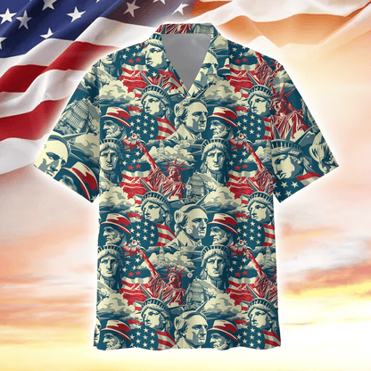 Apparel, Gifts For Independence Day, Hawaiian Shirt , Gifts for veterans, easychoo.com